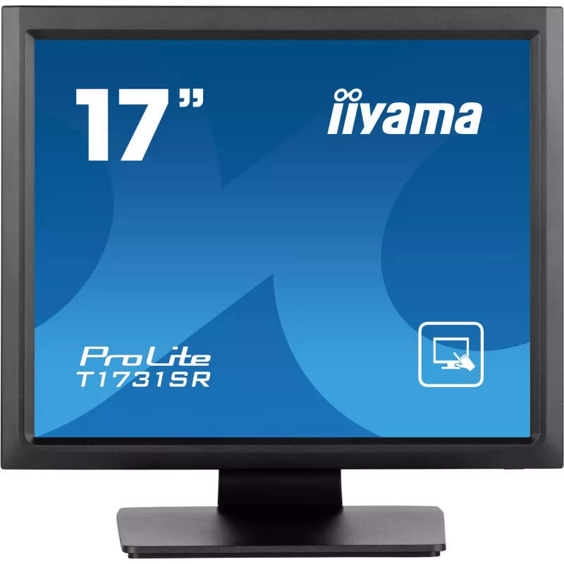 iiyama ProLite T1731SR-B1S computer monitor 43.2 cm (17 inch) 1280 x 1024 pixels SXGA LCD Touchscreen Black