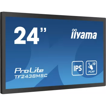 iiyama TF2438MSC-B1 computer monitor 60.5 cm (23.8 inch) 1920 x 1080 pixels Full HD LED Touchscreen Black