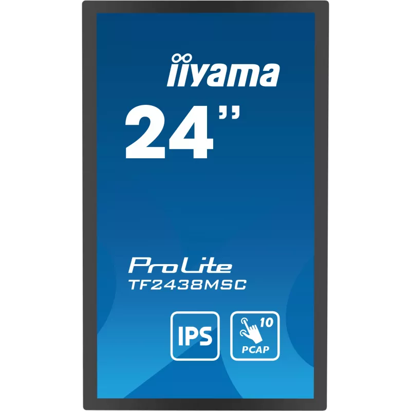 iiyama TF2438MSC-B1 computer monitor 60.5 cm (23.8 inch) 1920 x 1080 pixels Full HD LED Touchscreen Black