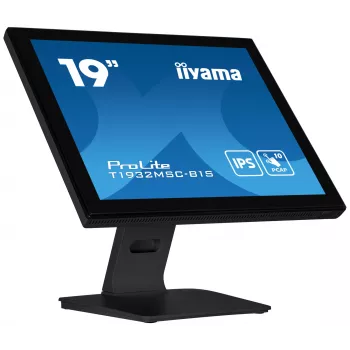 iiyama ProLite T1932MSC-B1S computer monitor 48.3 cm (19 inch) 1280 x 1024 pixels Full HD LED Touchscreen Tabletop Black