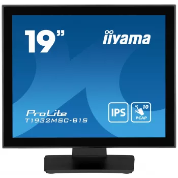 iiyama ProLite T1932MSC-B1S computer monitor 48.3 cm (19 inch) 1280 x 1024 pixels Full HD LED Touchscreen Tabletop Black