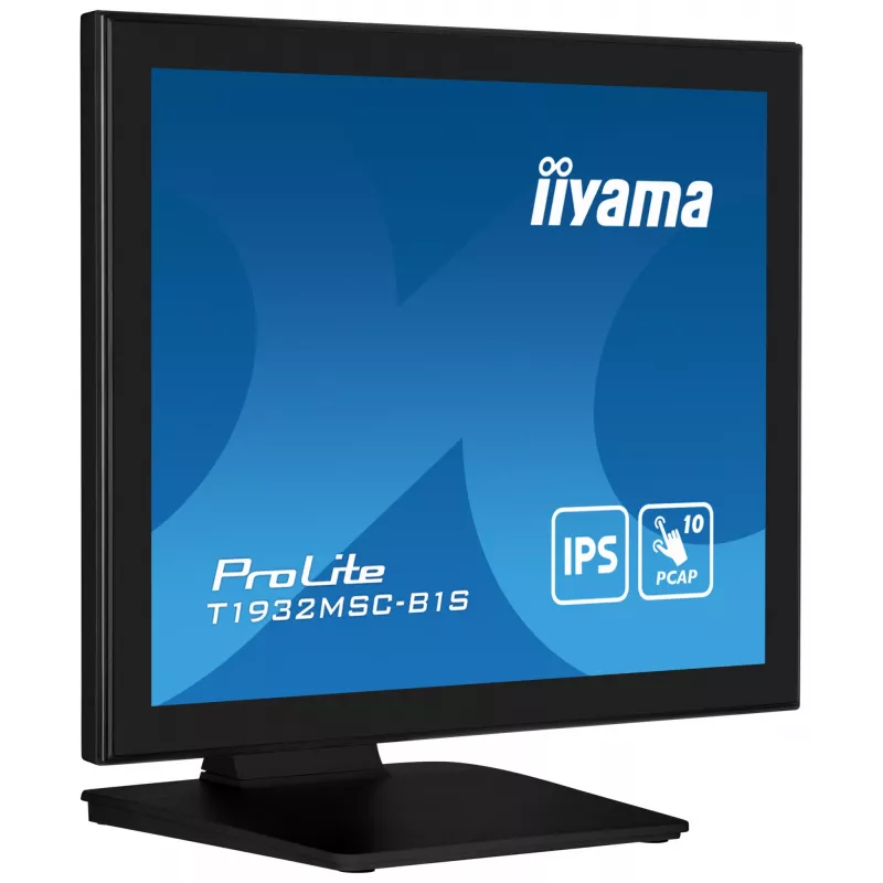 iiyama ProLite T1932MSC-B1S computer monitor 48.3 cm (19 inch) 1280 x 1024 pixels Full HD LED Touchscreen Tabletop Black