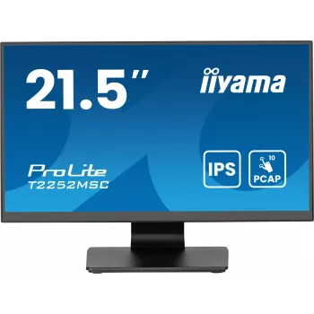 iiyama ProLite T2252MSC-B2AG computer monitor 54.6 cm (21.5 inch) 1920 x 1080 pixels Full HD LCD Touchscreen Black