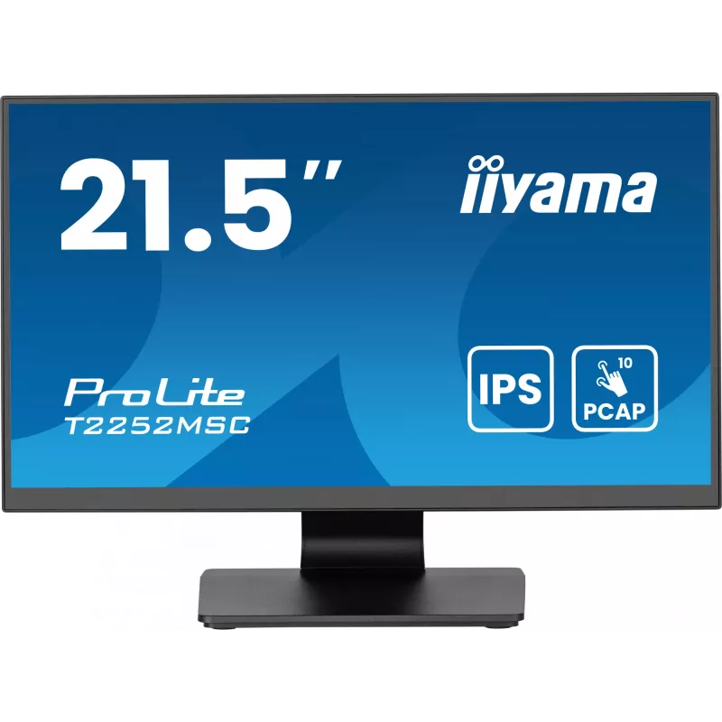 iiyama ProLite T2252MSC-B2AG computer monitor 54.6 cm (21.5 inch) 1920 x 1080 pixels Full HD LCD Touchscreen Black