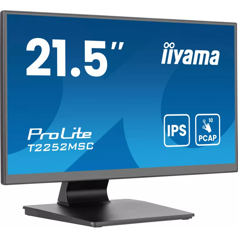 iiyama ProLite T2252MSC-B2AG computer monitor 54.6 cm (21.5 inch) 1920 x 1080 pixels Full HD LCD Touchscreen Black