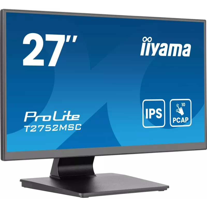 iiyama ProLite T2752MSC-B1AG computer monitor 68.6 cm (27 inch) 1920 x 1080 pixels Full HD LED Touchscreen Black
