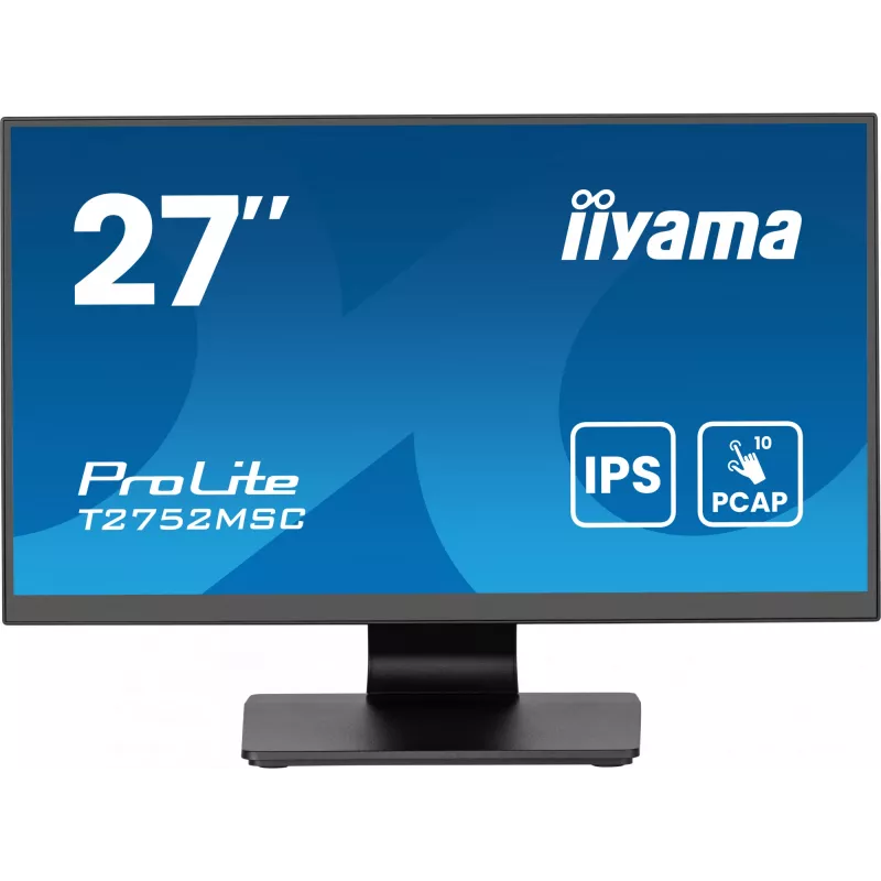 iiyama ProLite T2752MSC-B1AG computer monitor 68.6 cm (27 inch) 1920 x 1080 pixels Full HD LED Touchscreen Black