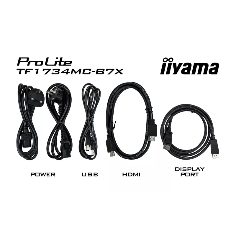 iiyama TF1734MC-B7X computer monitor 43.2 cm (17 inch) 1280 x 1024 pixels SXGA LED Touchscreen Black