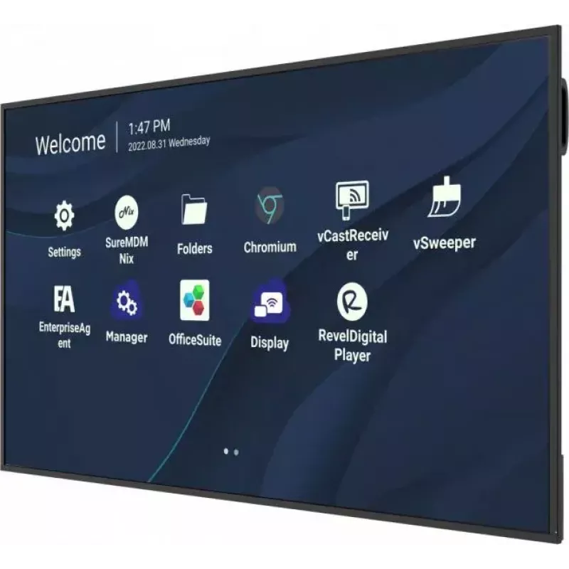 Viewsonic CDE7530 Signage Display 190.5 cm (75 inch) Wi-Fi 450 cd/m² 4K Ultra HD Black Built-in processor Android 11