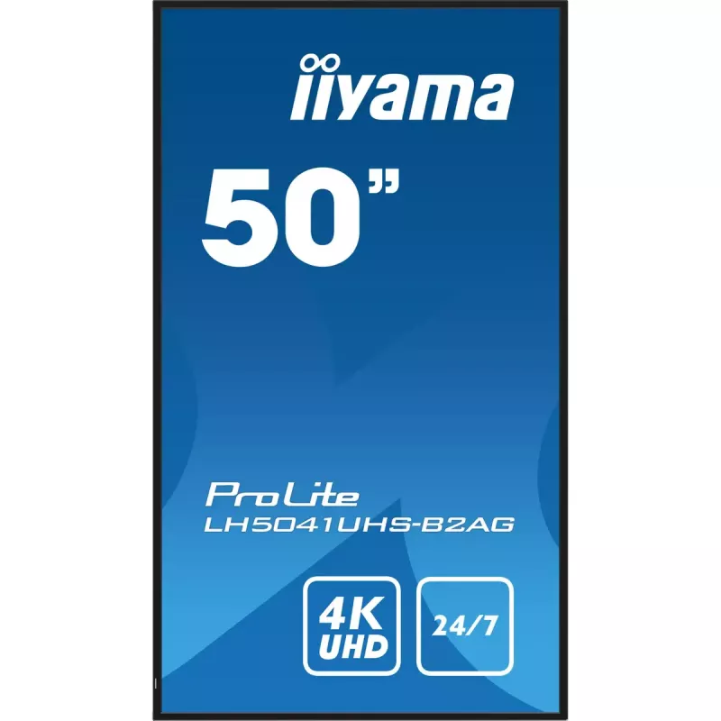 iiyama LH5041UHS-B2AG Signage Display Digital signage flat panel 127 cm (50 inch) LCD 500 cd/m² 4K Ultra HD Black 24/7