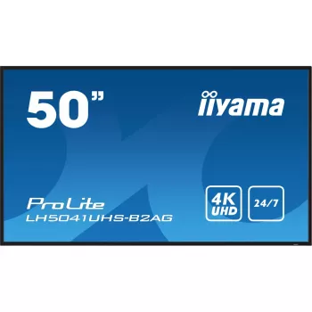 iiyama LH5041UHS-B2AG Signage Display Digital signage flat panel 127 cm (50 inch) LCD 500 cd/m² 4K Ultra HD Black 24/7