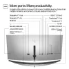 HP Series 7 Pro 34 inch WQHD Conferencing Monitor - 734pm, 86.4 cm (34 inch), 3440 x 1440 pixels, Wide Quad HD, LCD, 5 ms, Black, Silver