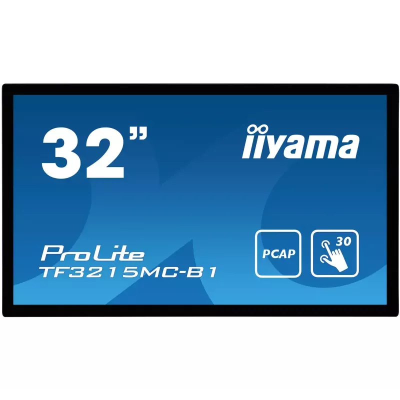 iiyama ProLite TF3215MC-B2 computer monitor 80 cm (31.5 inch) 1920 x 1080 pixels Full HD LED Touchscreen Kiosk Black