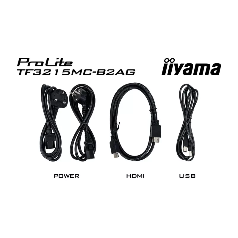 iiyama ProLite TF3215MC-B2AG computer monitor 80 cm (31.5 inch) 1920 x 1080 pixels Full HD LED Touchscreen Kiosk Black