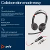 HP Poly Blackwire 5220 Stereo USB-C Headset +3.5mm Plug +USB-C/A Adapter