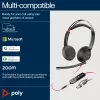 HP Poly Blackwire 5220 Stereo USB-C Headset +3.5mm Plug +USB-C/A Adapter