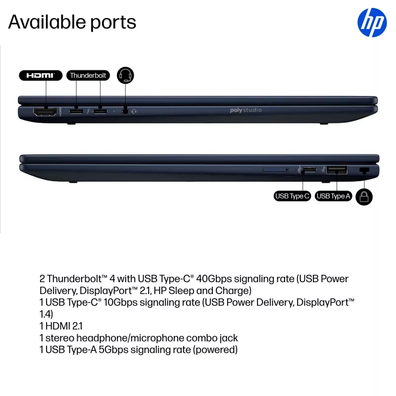 Hybrid Laptop HP EliteBook X Flip G1i 14 inch Intel Core Ultra 7 1TB SSD