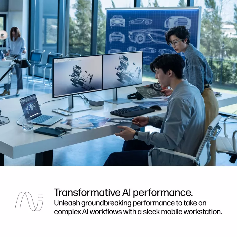 HP ZBook Ultra G1a Copilot+ PC AMD Ryzen AI Max PRO 390 35.6 cm (14 inch) WUXGA 32 GB LPDDR5x-SDRAM Wi-Fi 7 (802.11be) Windows 11 Pro AI Workstation, AI PC Silver