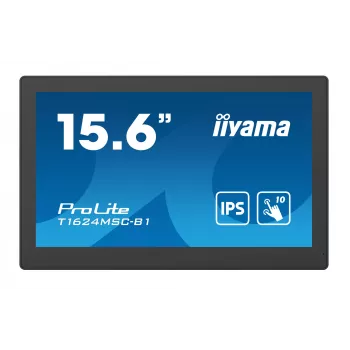 iiyama T1624MSC-B1 computer monitor 39.6 cm (15.6 inch) 1920 x 1080 pixels Full HD LED Touchscreen Black