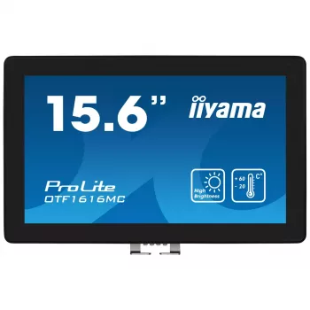 iiyama OTF1616MC-B1 computer monitor 39.6 cm (15.6 inch) 1920 x 1080 pixels Full HD LCD Touchscreen Black