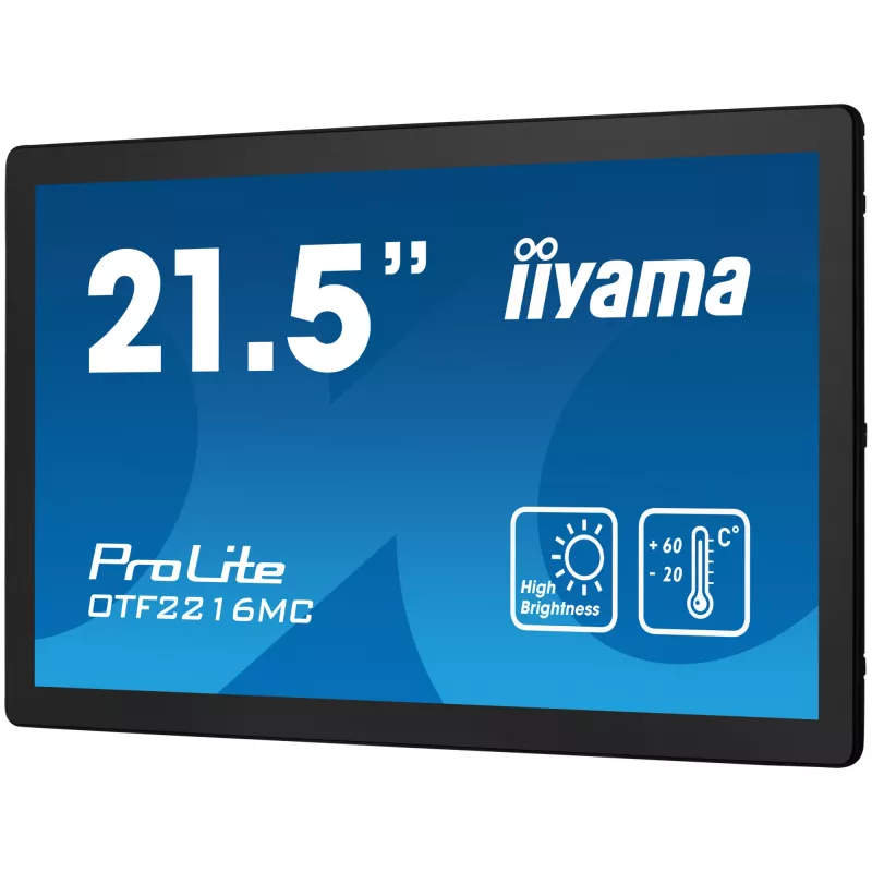 iiyama OTF2216MC-B1 computer monitor 54.6 cm (21.5 inch) 1920 x 1080 pixels Full HD LCD Touchscreen Black