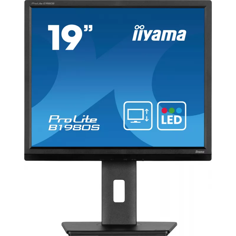 iiyama ProLite B1980S-B1 computer monitor 48.3 cm (19 inch) 1280 x 1024 pixels VGA LED Black