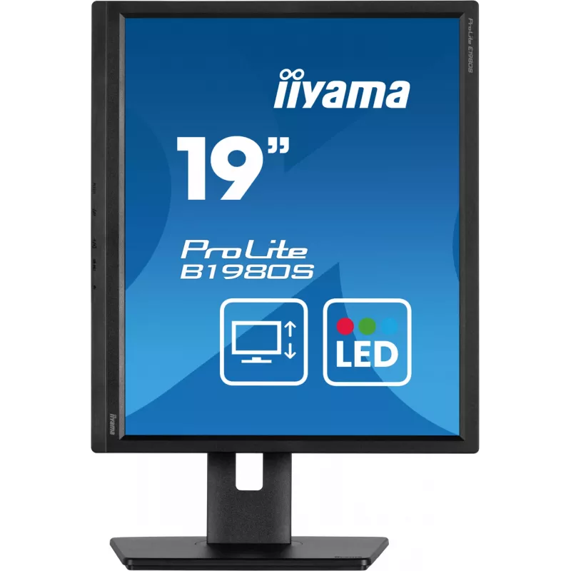 iiyama ProLite B1980S-B1 computer monitor 48.3 cm (19 inch) 1280 x 1024 pixels VGA LED Black