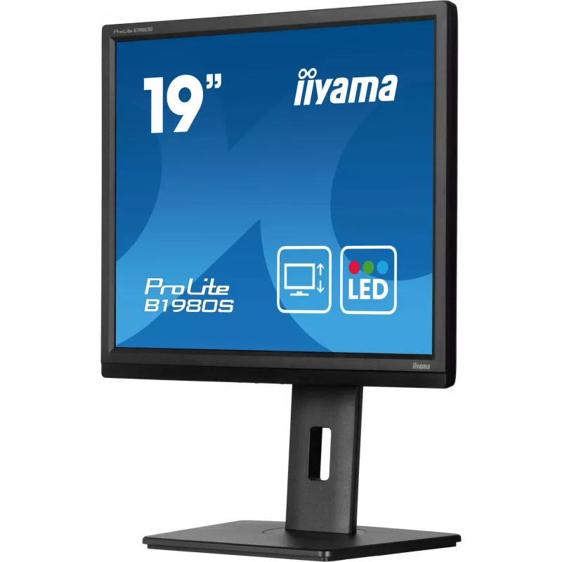 iiyama ProLite B1980S-B1 computer monitor 48.3 cm (19 inch) 1280 x 1024 pixels VGA LED Black