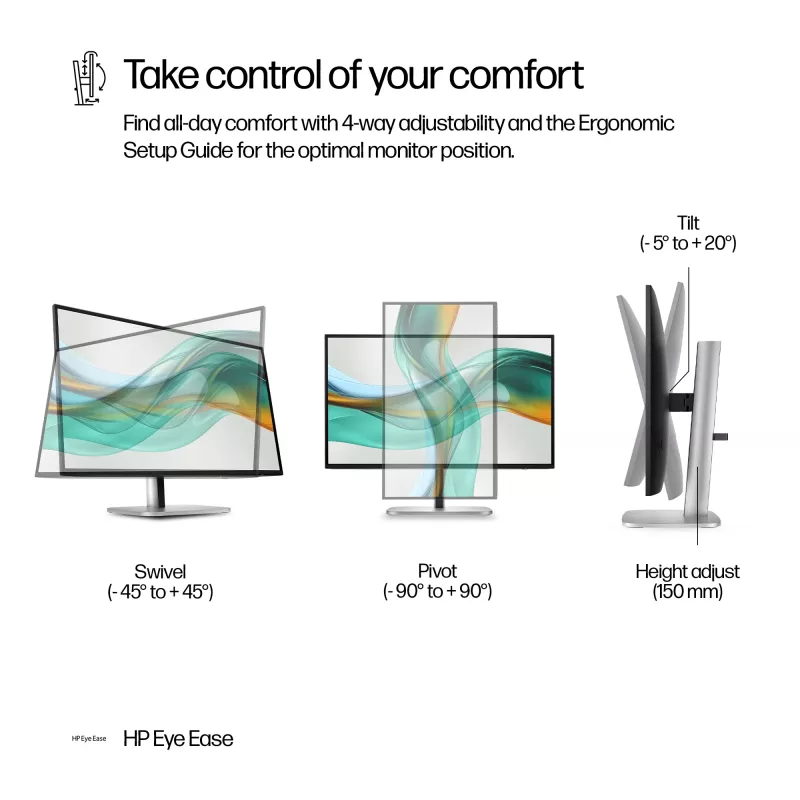 HP Series 5 Pro 27 inch QHD USB-C Monitor LCD 2560 x 1440