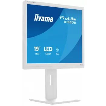iiyama ProLite B1980S-W1 computer monitor 48.3 cm (19 inch) 1280 x 1024 pixels SVGA LED White