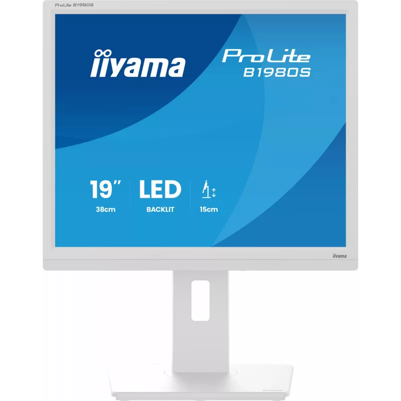 iiyama ProLite B1980S-W1 computer monitor 48.3 cm (19 inch) 1280 x 1024 pixels SVGA LED White