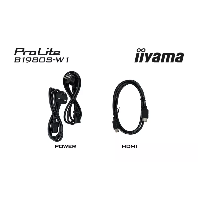 iiyama ProLite B1980S-W1 computer monitor 48.3 cm (19 inch) 1280 x 1024 pixels SVGA LED White