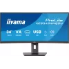 iiyama ProLite XCB3494WQSU-B1 computer monitor 86.4 cm (34 inch) 3440 x 1440 pixels UltraWide Quad HD LED Black