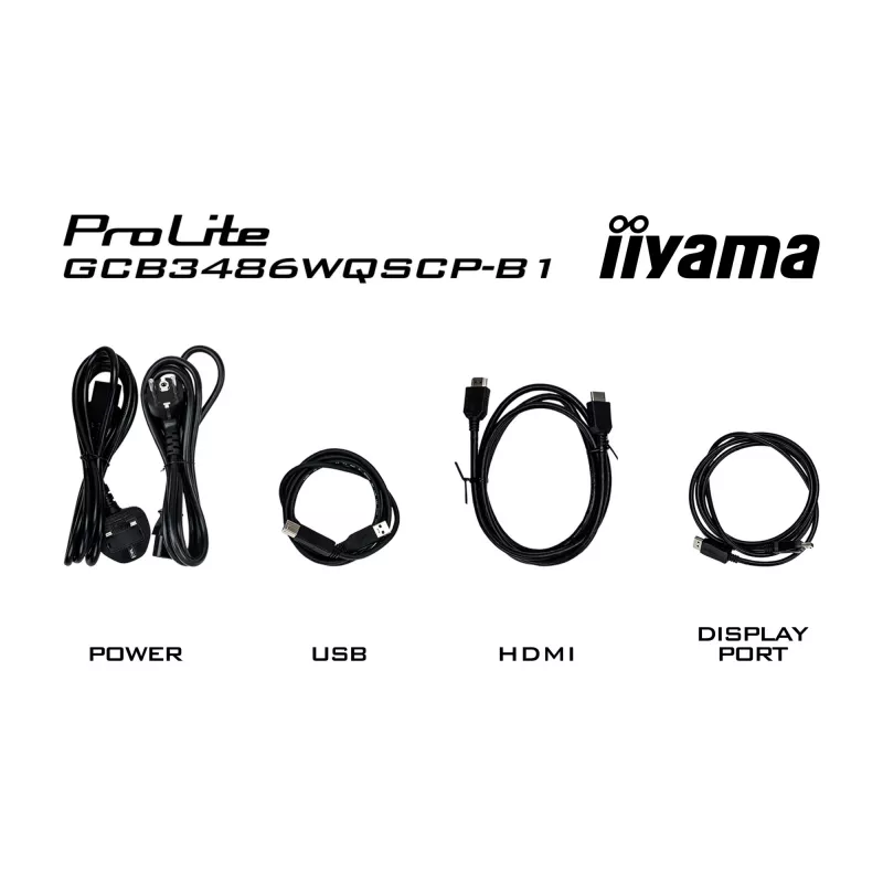 iiyama G-MASTER GCB3486WQSCP-B1 computer monitor 86.4 cm (34 inch) 3440 x 1440 pixels UltraWide Quad HD Black