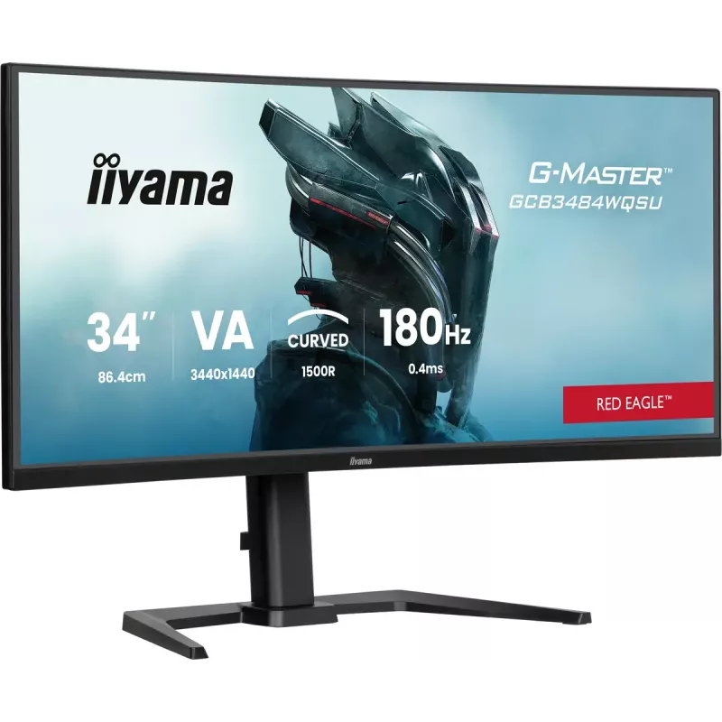 iiyama G-MASTER GCB3484WQSU-B1 computer monitor 86.4 cm (34 inch) 3440 x 1440 pixels UltraWide Quad HD LED Black