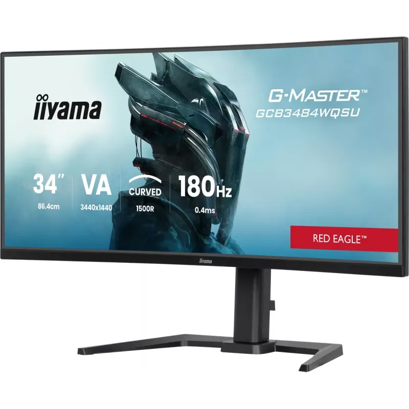 iiyama G-MASTER GCB3484WQSU-B1 computer monitor 86.4 cm (34 inch) 3440 x 1440 pixels UltraWide Quad HD LED Black