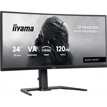 iiyama GCB3482WQSU-B1 computer monitor 86.4 cm (34 inch) 3440 x 1440 pixels UltraWide Quad HD LED Black