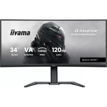 iiyama GCB3482WQSU-B1 computer monitor 86.4 cm (34 inch) 3440 x 1440 pixels UltraWide Quad HD LED Black