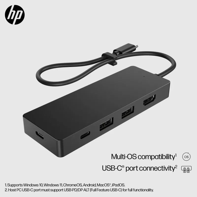 HP USB-C Travel Hub G3, Wired, USB 3.2 Gen 2 (3.1 Gen 2) Type-C, 60 Hz, HDMI, USB 3.2 Gen 2 (3.1 Gen 2) Type-A, USB 3.2 Gen 2 (3.1 Gen 2) Type-C, Vietnam, USB-C