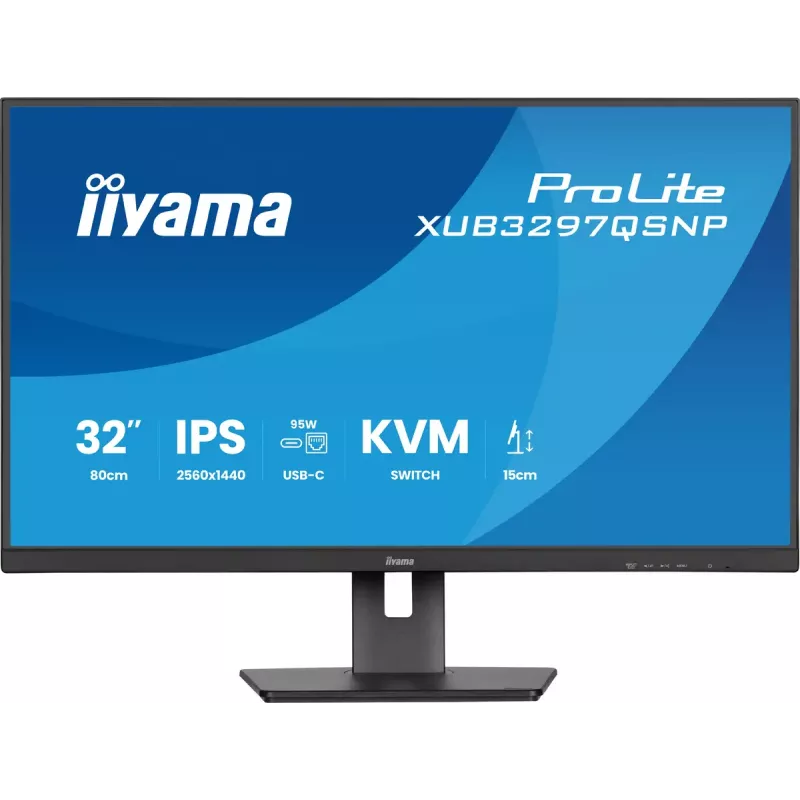 iiyama ProLite XUB3297QSNP-B1 computer monitor 81.3 cm (32 inch) 2560 x 1440 pixels Quad HD LED Black