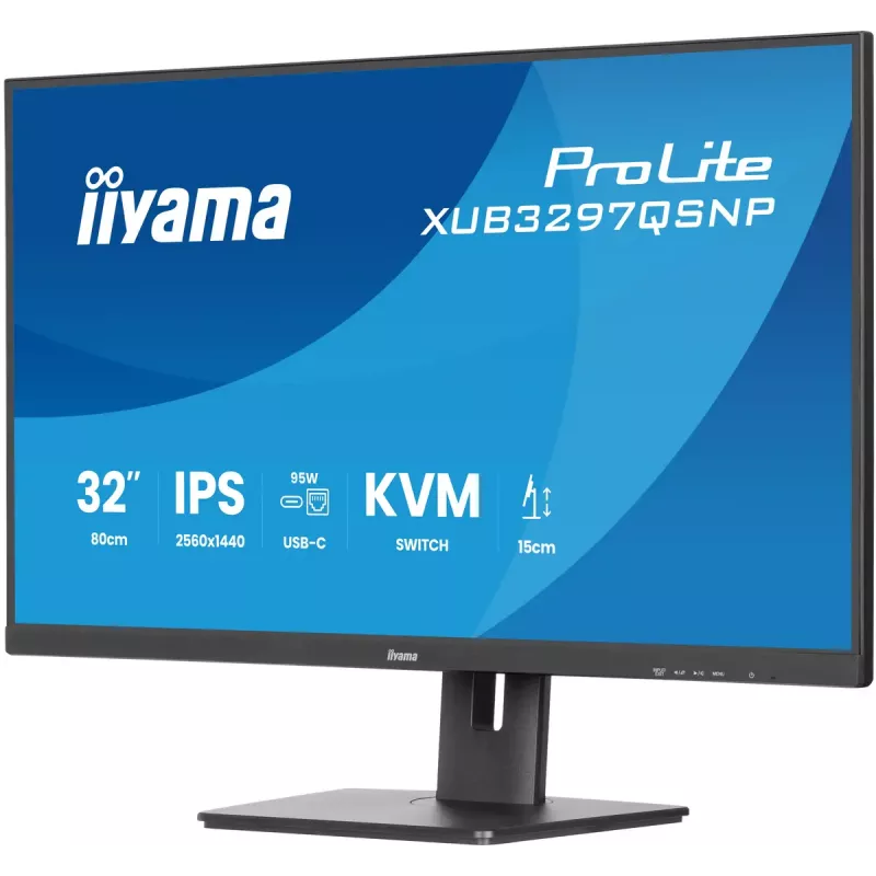 iiyama ProLite XUB3297QSNP-B1 computer monitor 81.3 cm (32 inch) 2560 x 1440 pixels Quad HD LED Black