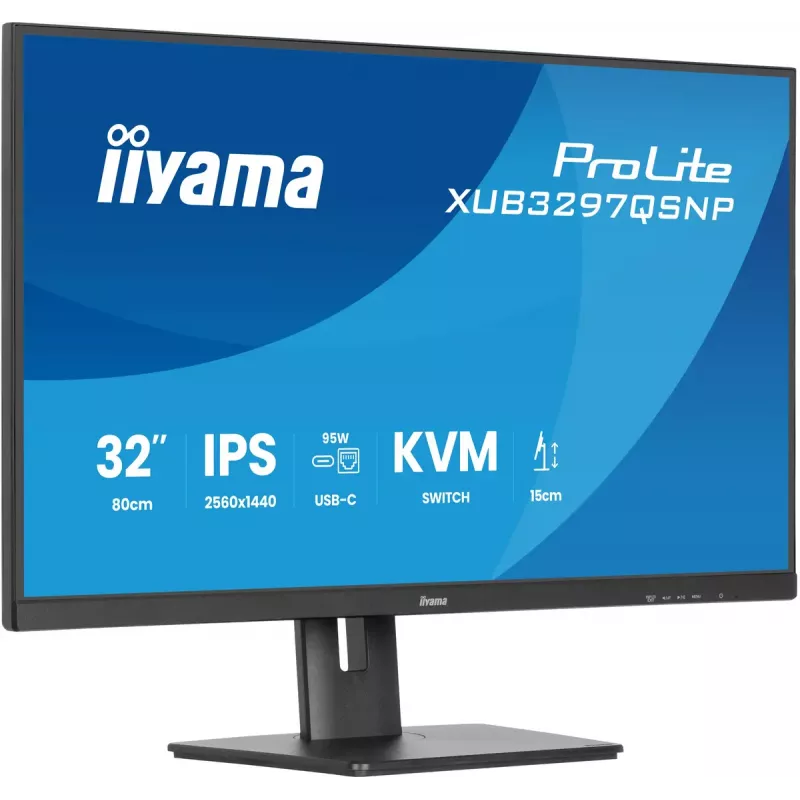 iiyama ProLite XUB3297QSNP-B1 computer monitor 81.3 cm (32 inch) 2560 x 1440 pixels Quad HD LED Black