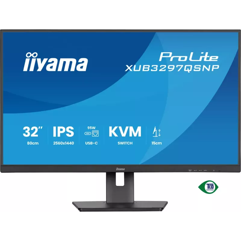 iiyama ProLite XUB3297QSNP-B1 computer monitor 81.3 cm (32 inch) 2560 x 1440 pixels Quad HD LED Black