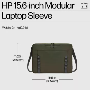 Sleeve case HP 15.6-inch Modular Laptop Sleeve Maximum screen size 39.6 cm Weight 420 g