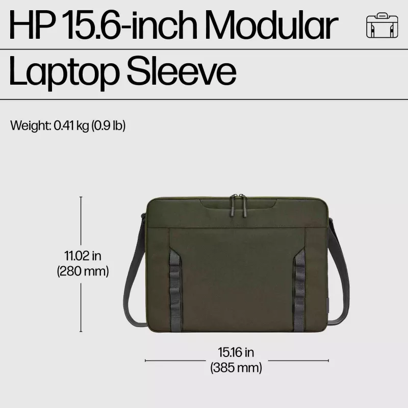 Sleeve case HP 15.6-inch Modular Laptop Sleeve Maximum screen size 39.6 cm Weight 420 g