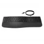 HP 485 Comfort Wired Keyboard Full-size USB Membrane with Wrist Rest