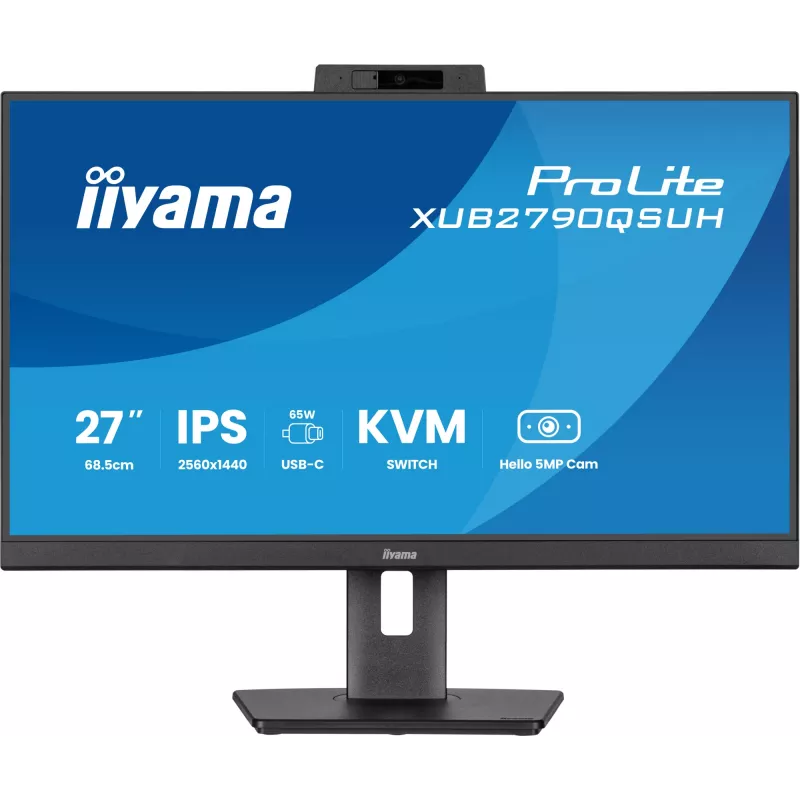 iiyama ProLite XUB2790QSUH-B2 computer monitor 68.6 cm (27 inch) 2560 x 1440 pixels Quad HD LED Black