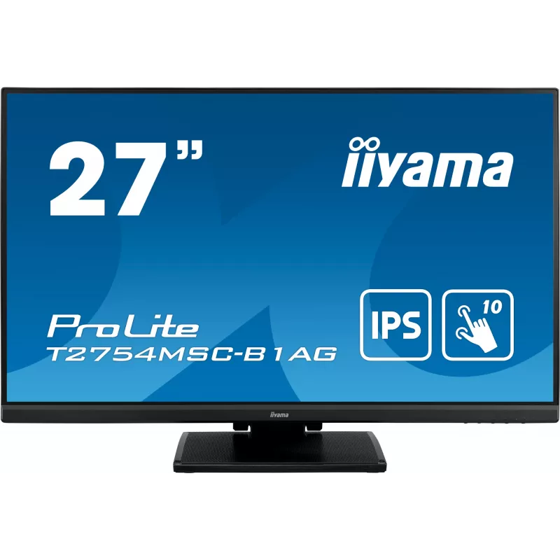 iiyama ProLite T2754MSC-B1AG computer monitor 68.6 cm (27 inch) 1920 x 1080 pixels Full HD LED Touchscreen Multi-user Black