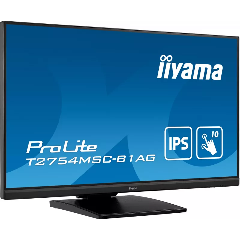 iiyama ProLite T2754MSC-B1AG computer monitor 68.6 cm (27 inch) 1920 x 1080 pixels Full HD LED Touchscreen Multi-user Black