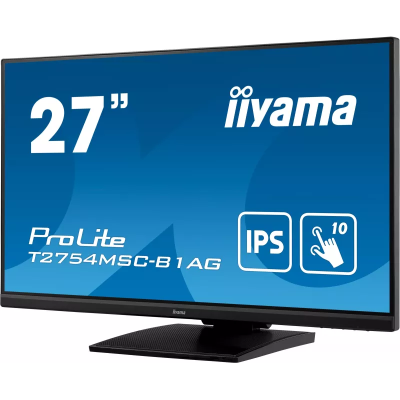 iiyama ProLite T2754MSC-B1AG computer monitor 68.6 cm (27 inch) 1920 x 1080 pixels Full HD LED Touchscreen Multi-user Black